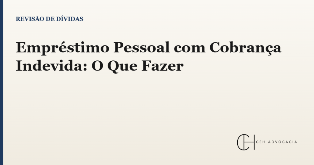 cobrança indevida
