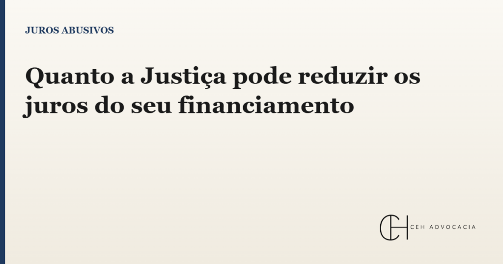 reduzir os juros do financiamento