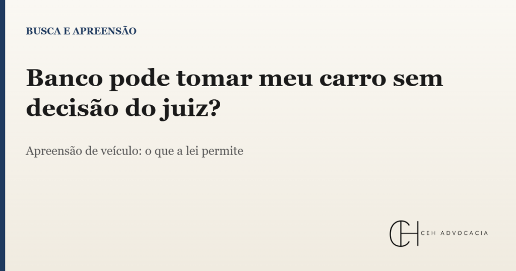 apreensão de veículo