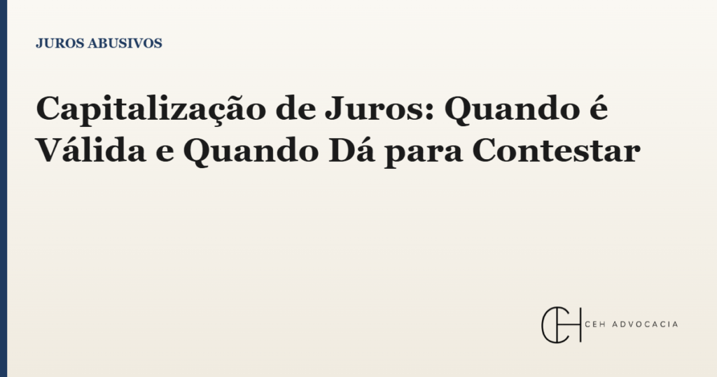 capitalização de juros