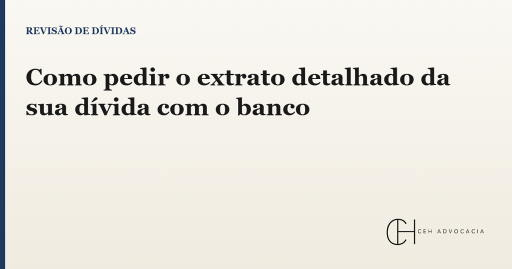 extrato detalhado da dívida