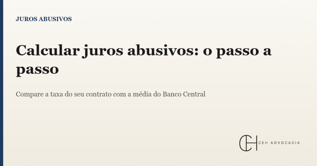 calcular juros abusivos
