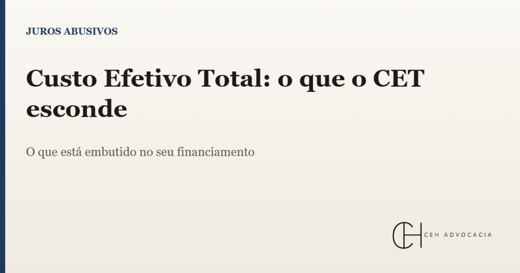 custo efetivo total