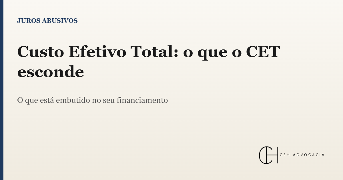 custo efetivo total
