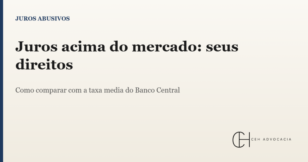 juros acima do mercado